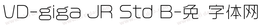 VD-giga JR Std B字体转换